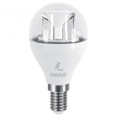 LED лампа MAXUS 6W теплый свет G45 Е14 (1-LED-435)