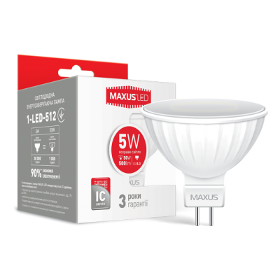 LED лампа MAXUS MR16 5W яркий свет GU5.3 AP (1-LED-512)